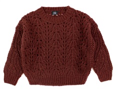 Petit by Sofie Schnoor knit burgundy glitter